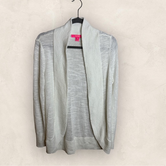 Lilly Pulitzer Sweaters - Lilly Pulitzer Amalie Cardigan Open Shrug Sweater Women's Size Medium